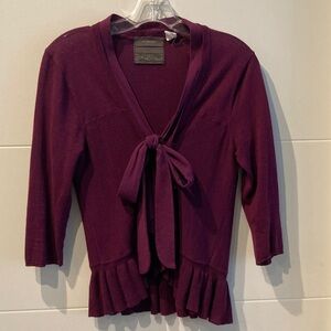 Anthropologie Guinevere mulberry cardigan, fits like size small